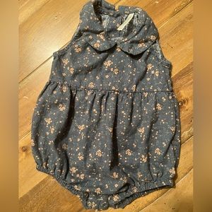 Rylee and Cru Cora Romper | Dark Floral 6-12 M